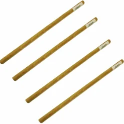 GRAINE CRÉATIVE - 4 tourillons lisses en bois pour tissage mural 30 cm ø 12 mm