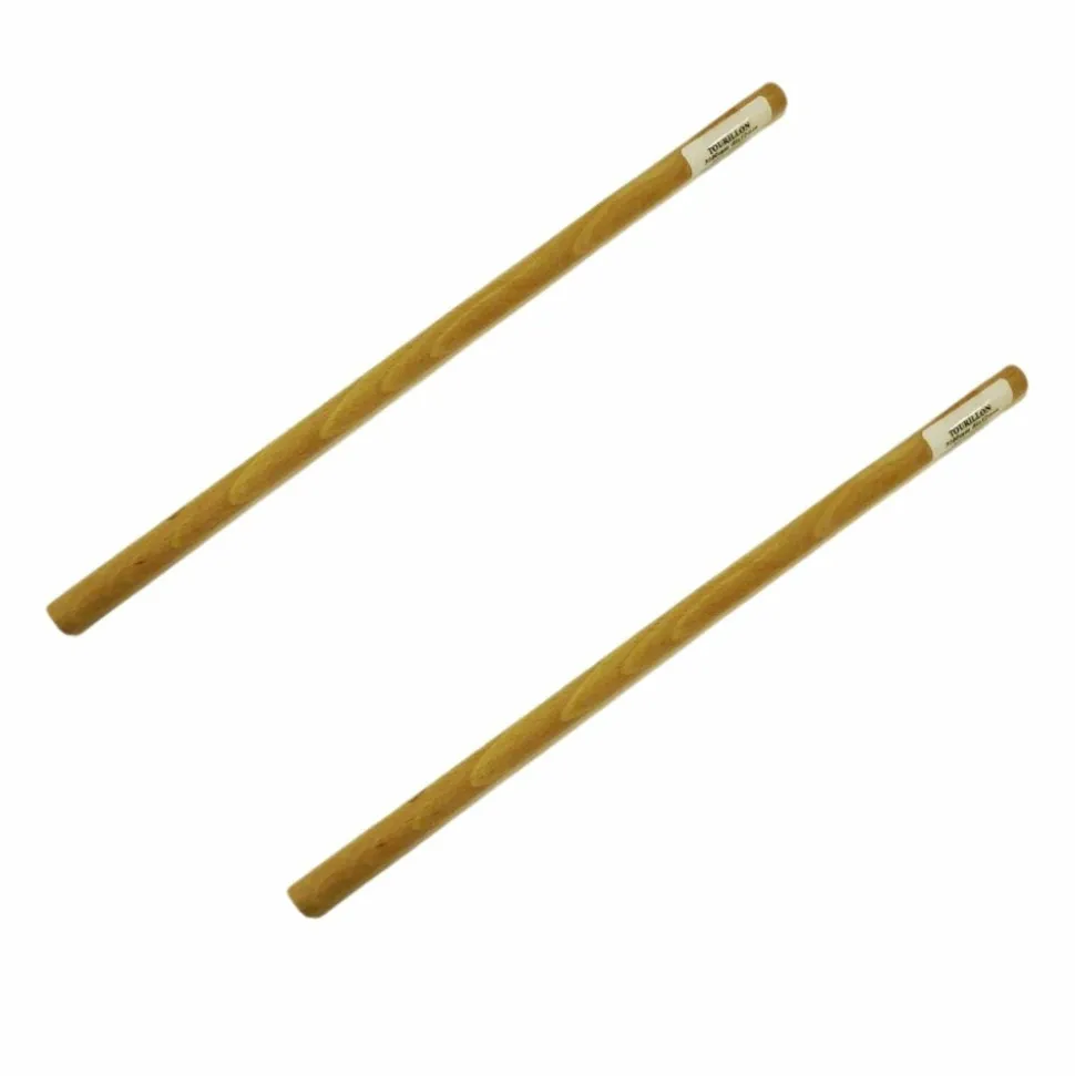GRAINE CRÉATIVE - 2 tourillons lisses en bois pour tissage mural 30 cm x ø 12 mm