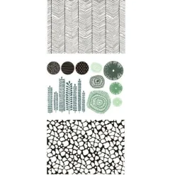 GRAINE CRÉATIVE - 3 transferts pour pâte polymère - ethnique