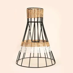 GRAINE CRÉATIVE - Abat-jour jupon noir 33 x 25 cm