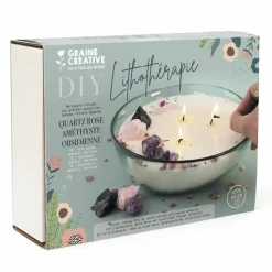 GRAINE CRÉATIVE - Bougie lithothérapie à faire soi-même