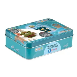 GRAINE CRÉATIVE - Coffret pâte polymère - boîte en métal collector - ogre