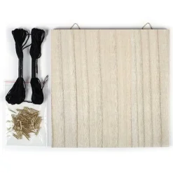 GRAINE CRÉATIVE - Coffret string art - tableau art filaire à faire soi-même 22 x 22 cm