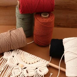 GRAINE CRÉATIVE - Coton cablé recyclé noisette 100 m x 2 mm