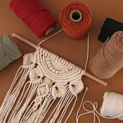 GRAINE CRÉATIVE - Coton cablé recyclé vert 100 m x 2 mm