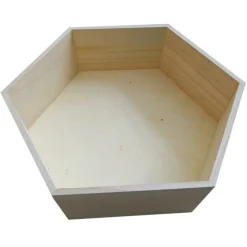 GRAINE CRÉATIVE - Etagère hexagonale en bois 39 x 34 x 10 cm