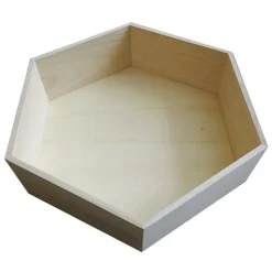 GRAINE CRÉATIVE - Etagère hexagonale en bois 39 x 34 x 10 cm
