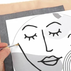 GRAINE CRÉATIVE - Kit broderie décorative visage line art