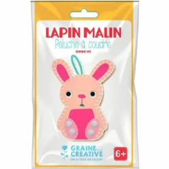 GRAINE CRÉATIVE - Kit peluche à coudre - lapin malin