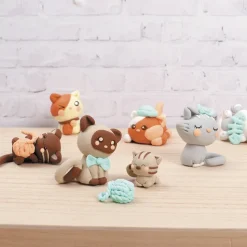 GRAINE CRÉATIVE - Malette de modelage pâte polymère - chatons kawaii