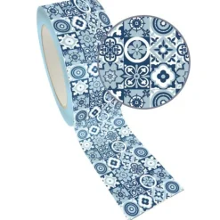 GRAINE CRÉATIVE - Masking tape xl bleu 4,8 cm x 8 m - carrelage