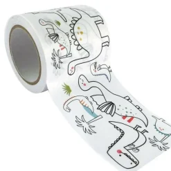 GRAINE CRÉATIVE - Masking tape large à colorier - dinosaures 4,6 cm x 5 m