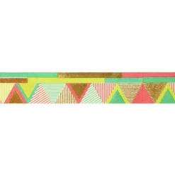GRAINE CRÉATIVE - Masking tape doré 1,5 cm x 10 m - aztèque - multicolore