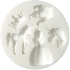 GRAINE CRÉATIVE - Mini moule en silicone pour pâte polymère - licorne & princesse