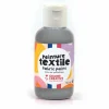GRAINE CRÉATIVE - Peinture pour textile 50 ml - argenté
