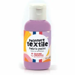 GRAINE CRÉATIVE - Peinture pour textile 50 ml - lilas