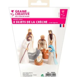 GRAINE CRÉATIVE - Petits moules à plâtre en latex - santons de la crèche