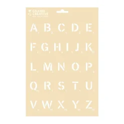 GRAINE CRÉATIVE - Pochoir a4 - alphabet scrabble
