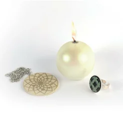 GRAINE CRÉATIVE - Poudre effet métallique pour pâte polymère - jade