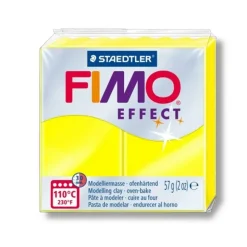 GRAINE CRÉATIVE - Pâte polymère 57 g - effet néon - jaune