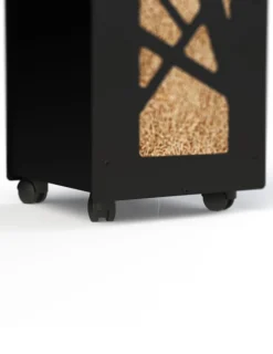 GRANULEBOX - Lot de roulettes pour stockage à granulés de bois Granulebox 55kg