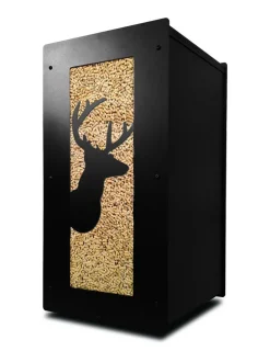 GRANULEBOX - Meuble de rangement à granulés de bois 55kg noir cerf