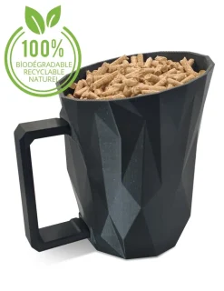 GRANULEBOX - Pelle à granulés de bois noire avec tamis