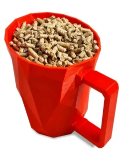 GRANULEBOX - Pelle à pellets rouge avec tamis