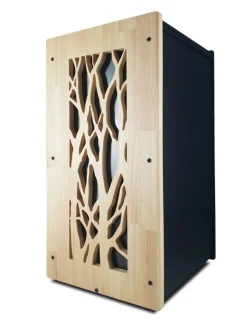 GRANULEBOX - Rangement à granulés de bois 55kg "evea" noir arbre