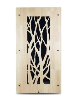 GRANULEBOX - Rangement à granulés de bois 55kg "evea" noir arbre