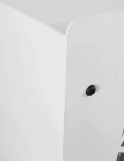 GRANULEBOX - Rangement à granulés de bois 55Kg blanc arbre