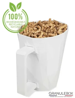 GRANULEBOX - Rangement à pellets avec accessoires arbre blanc 55kg