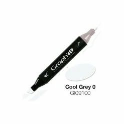 GRAPH'IT - Marqueur graph'it à double pointe - gris froid 0