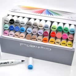 GRAPH'IT - Set 36 marqueurs graph'it brush & extra fine - essentiels