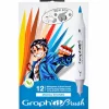 GRAPH'IT - Set 12 marqueurs graph'it brush & extra fine - manga shonen