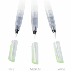 GRAPH'IT - Set de 3 pinceaux réservoir à pointe assorties fill'it - 5 ml