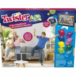 HASBRO GAMING - Twister air, jeu twister avec appli ra, se connecte aux smartphones et tablette