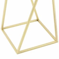 HELLOSHOP26 - Lot de 2 supports de plantes ensemble pot de fleur set cache-pot ensemble bac à fleurs vase métal tailles différentes doré no