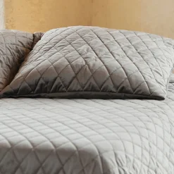 HOME MAISON - Home maison - couvre-lit et taies d'oreiller en velours matelassé