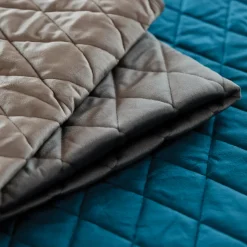 HOME MAISON - Home maison - couvre-lit et taies d'oreiller en velours matelassé