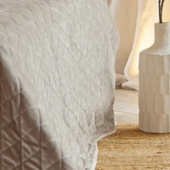 HOME MAISON - Home maison - couvre-lit et taies d'oreiller en velours matelassé