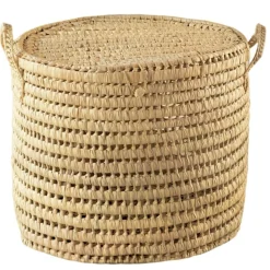 HOME MAISON - Home maison - malle ronde feuille de palmier