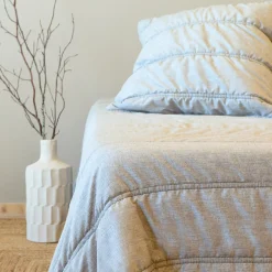 HOME MAISON - Home maison - couvre-lit et taies d'oreiller - effet lin