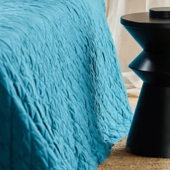 HOME MAISON - Home maison - couvre-lit et taies d'oreiller en velours matelassé