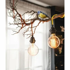 HOOPZI - Luminaire corde bala fil électrique - coton pied-de-poule