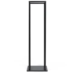 IDMARKET - Range bûche vertical acier noir motif arbre h.112 cm
