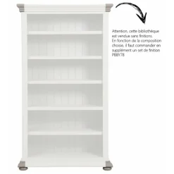 INTERIOR'S - Bibliothèque modulable ouverte l110 mdf gris - harmonie interior's