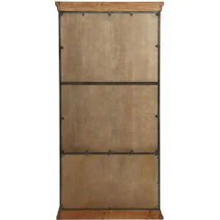 INTERIOR'S - Bibliothèque vitrée 2 portes bois marron - manufacture interior's