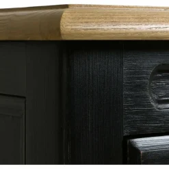 INTERIOR'S - Bibus 1 porte vitrée bois noir - manoir interior's