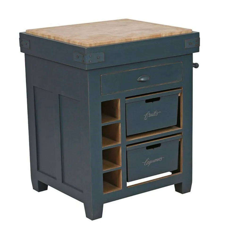 INTERIOR'S - Billot bois bleu - brocante interior's